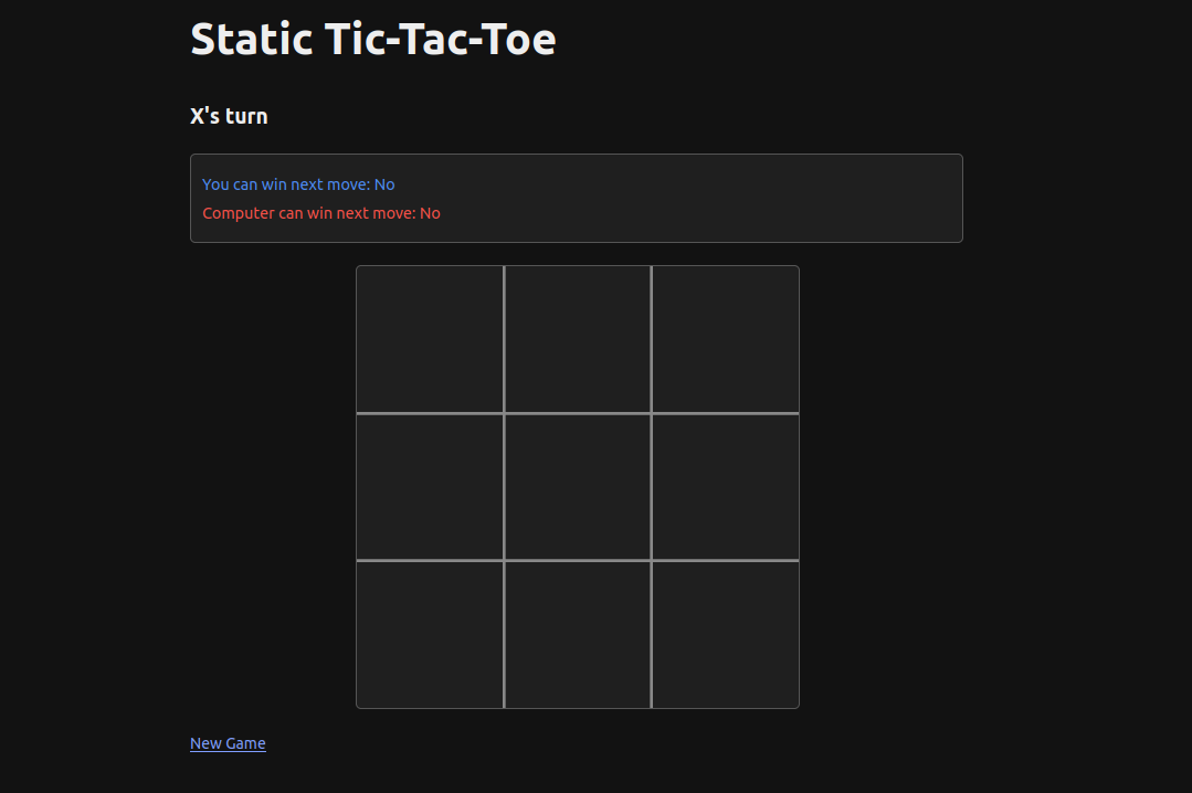 Tic-Tac-Toe Game Board